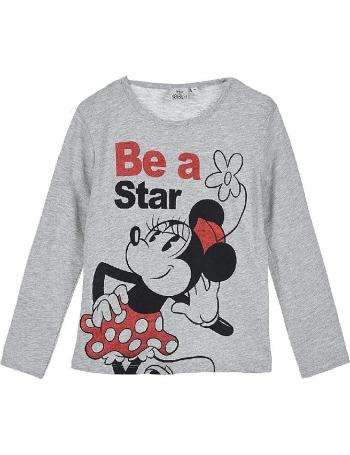 Disney minnie mouse dívčí šedé tričko s dlouhými rukávy vel. 128