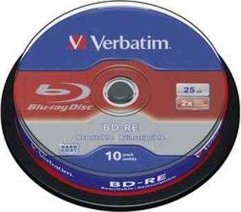 Blu-ray BD-RE 25 GB Verbatim vřeteno, 43694, 10 ks