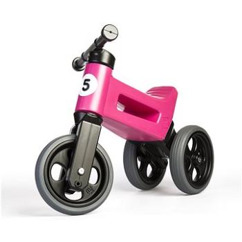 Odrážedlo FUNNY WHEELS Rider Sport růžové 2v1 (8595557508526)