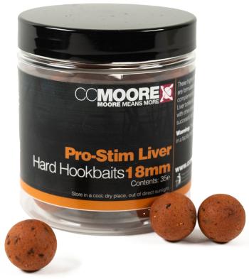 Cc moore tvrzené boilie pro-stim liver hard hookbaits - 18 mm 35 ks