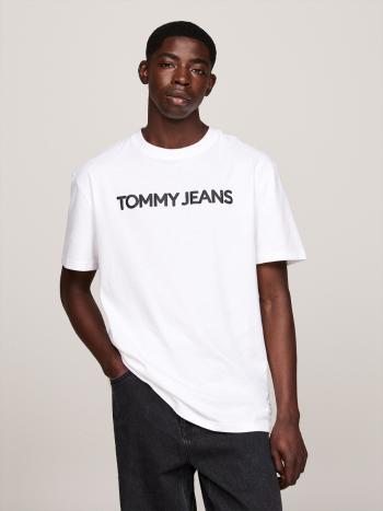 Tommy Jeans pánské bílé tričko - L (YBR)