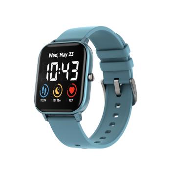 II. jakost Canyon chytré hodinky Wildberry, 1,3" LCD dotykový displej, IP67, režim Multi-sport, iOS/android, modrá