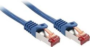 Síťový kabel RJ45 LINDY 47350, 30.00 cm, modrá