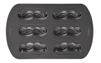 Forma na pečení knírů - Mustache Movemer Cookie Pan - Wilton