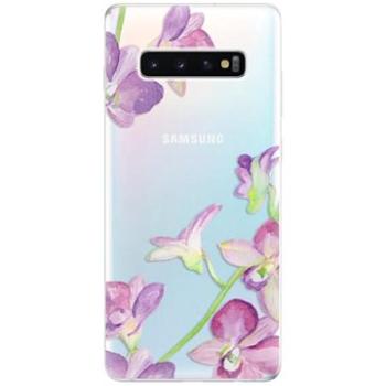 iSaprio Purple Orchid pro Samsung Galaxy S10+ (puror-TPU-gS10p)