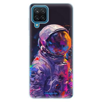 Odolné silikonové pouzdro iSaprio - Neon Astronaut - Samsung Galaxy A12