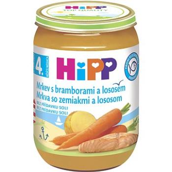 HiPP Karotka s bramborami a lososem od uk. 4. měsíce, 190 g (9062300128588)