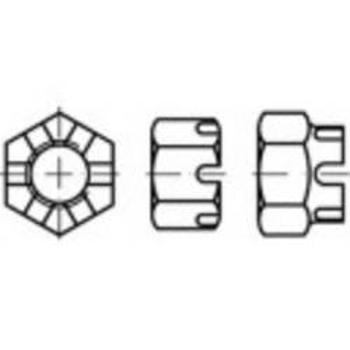 Korunová matice Toolcraft, DIN 935, M12, 100 ks