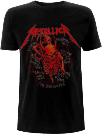 Metallica Tričko Skull Screaming Red 72 Seasons Black L