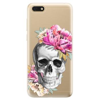 Odolné silikonové pouzdro iSaprio - Pretty Skull - Huawei Honor 7S