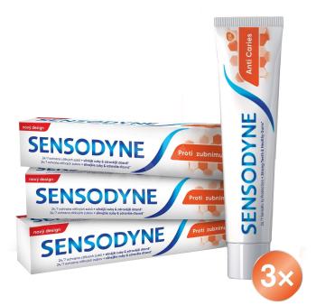 Sensodyne Trio Zubní pasta proti zubnímu kazu 3 x 75 ml