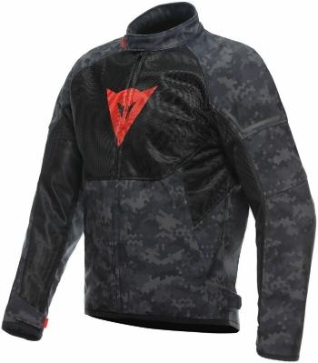 Dainese Ignite Air Tex Jacket Camo Gray/Black/Fluo Red 58 Textilní bunda