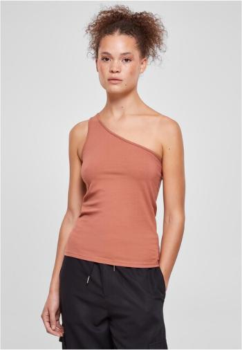 Urban Classics Ladies Asymmetric Top terracotta - XS