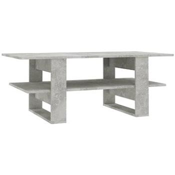 Konferenční stolek betonově šedý 110 × 55 × 42 cm dřevotříska (800544)