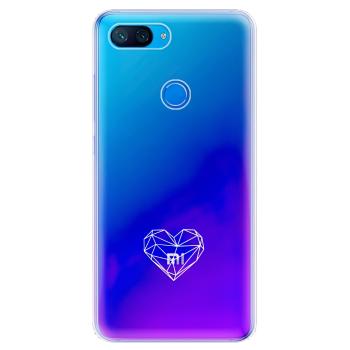 Odolné silikonové pouzdro iSaprio - čiré - Digital Love - Xiaomi Mi 8 Lite