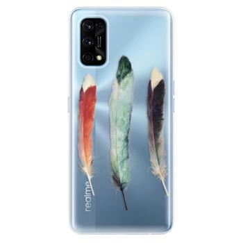 Odolné silikonové pouzdro iSaprio - Three Feathers - Realme 7 Pro