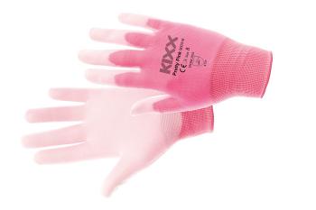 PRETTY PINK rukavicenylonové PU dla růžová 7