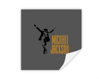 Samolepky hranatý čtverec Michael Jackson