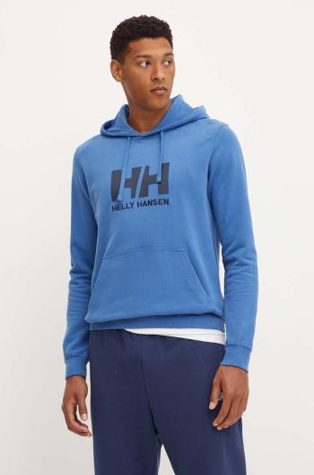 Bavlněná mikina Helly Hansen HH LOGO HOODIE pánská, s kapucí, s aplikací, 33977