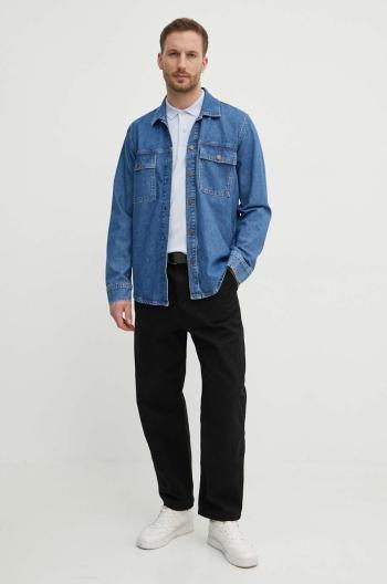 Džínová košile Pepe Jeans BRIGHTON pánská, regular, s klasickým límcem, PM308519