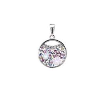 EVOLUTION GROUP CZ Stříbrný přívěšek s krystaly Swarovski, Magic Rose - 34257.3