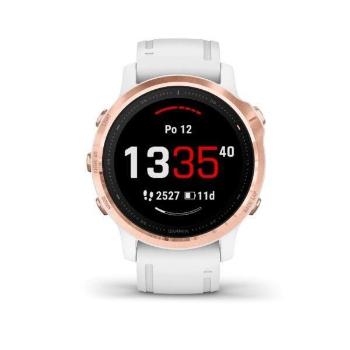 Garmin fenix6S PRO Glass, RoseGold/White Band (MAP/Music) 010-02159-11