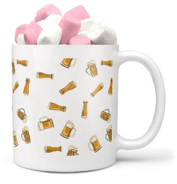 Hrnek Pivo pattern (Náplň hrníčku: Marshmallow)