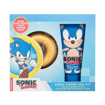 Sonic The Hedgehog Bath Fizzer Duo Set dárková kazeta bomba do koupele 150 g + sprchový gel Sonic´s Speedy 150 ml pro děti poškozená krabička