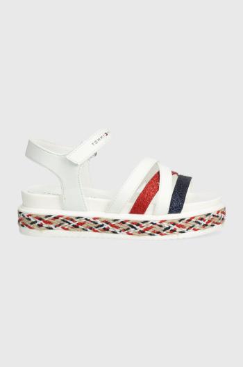 Dětské sandály Tommy Hilfiger bílá barva