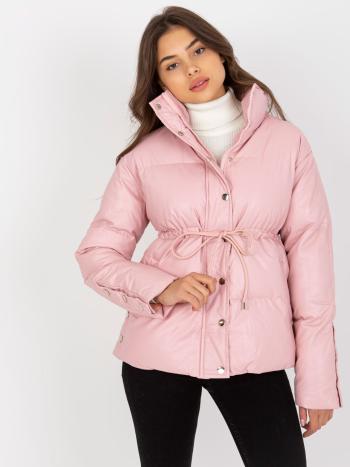 RŮŽOVÁ PROŠÍVANÁ BUNDA AI-KR-MC362.64-PINK Velikost: S/M