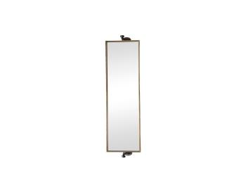 Zlaté otočné nástěnné zrcadlo - 27*13*71 cm 22180-13