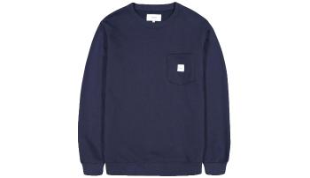 Makia Square Pocket Sweatshirt M modré M41073_661