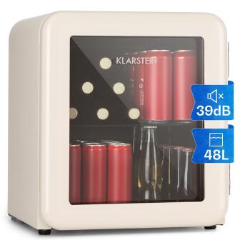 Klarstein PopLife 48, lednice na nápoje, 48 l, 0-10 °C, retro design, červená