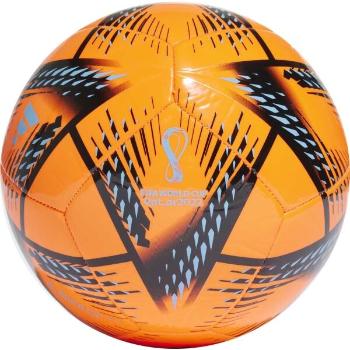 adidas AL RIHLA CLUB Fotbalový míč, oranžová, velikost 5