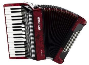 Hohner Bravo III 72 Klávesový akordeon Red