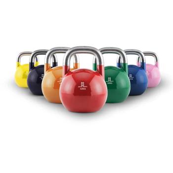 Capital Sports Compket Set, soutěžní kettlebell, 7 x soutěžní kulatá činka, ocel