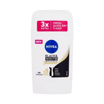 Nivea Black & White Invisible Silky Smooth 48h 50 ml antiperspirant pro ženy deostick