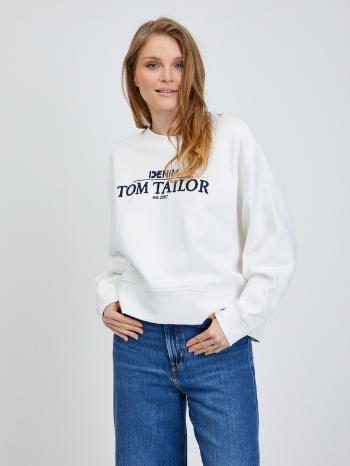 Tom Tailor Denim Mikina Bílá