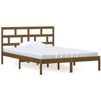 Rám postele medově hnědý masivní borovice 140 × 200 cm, 3101221 (3101221)