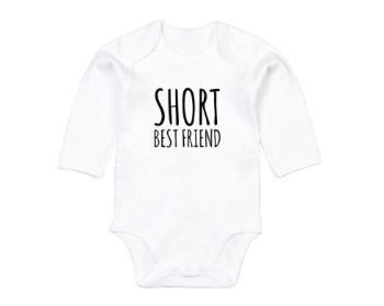 Dětské body dlouhý rukáv BIO Short best friend