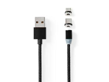 Kabel NEDIS CCGB60630BK20 USB 2v1 2m Black