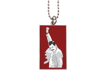 Medailonek obdélník Freddie Mercury