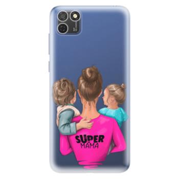 Odolné silikonové pouzdro iSaprio - Super Mama - Boy and Girl - Honor 9S