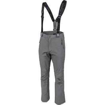 ALPINE PRO KERES Pánské lyžařské kalhoty, šedá, velikost XXL