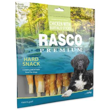 Pochoutka RASCO Premium tyčinky bůvolí obalené kuřecím masem 500 g