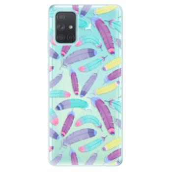 Odolné silikonové pouzdro iSaprio - Feather Pattern 01 - Samsung Galaxy A71