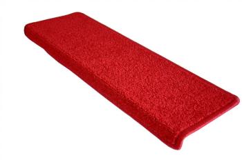 Vopi koberce Nášlapy na schody červený Eton obdélník - 24x65 obdélník (rozměr včetně ohybu) Červená