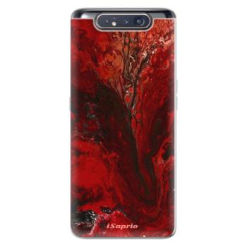 Odolné silikonové pouzdro iSaprio - RedMarble 17 - Samsung Galaxy A80