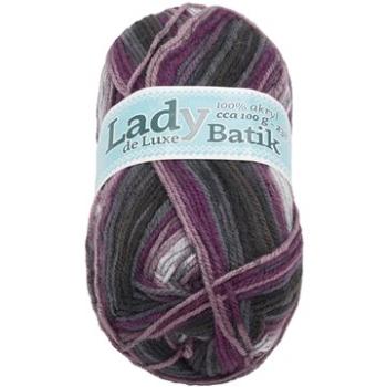 Lady de Luxe BATIK 100g - 609 bílá, fialová, šedá (6791)