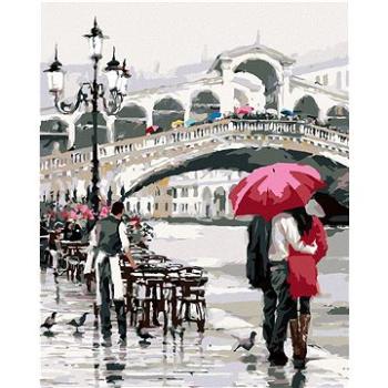 Malování podle čísel - Milenci s deštníkem u mostu (Richard Macneil) (HRAbz33142nad)